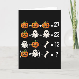 Rolig 67 Meme Pumpa Spök Matematiklärare Kostym Kort