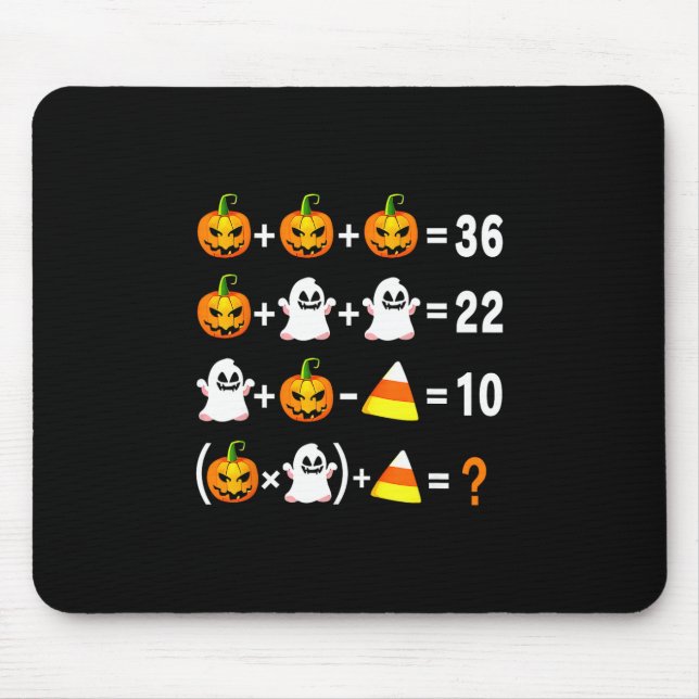 Rolig 67 Meme Pumpa Spöke Matte Läraren Halloween Musmatta (Framsidan)