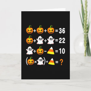 Rolig 67 Meme Pumpa Spöken Mattemästare Halloween Kort