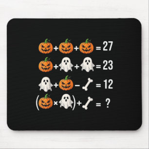 Rolig 67 Meme Pumpkin Ghost Matematiklärare Kostym Musmatta