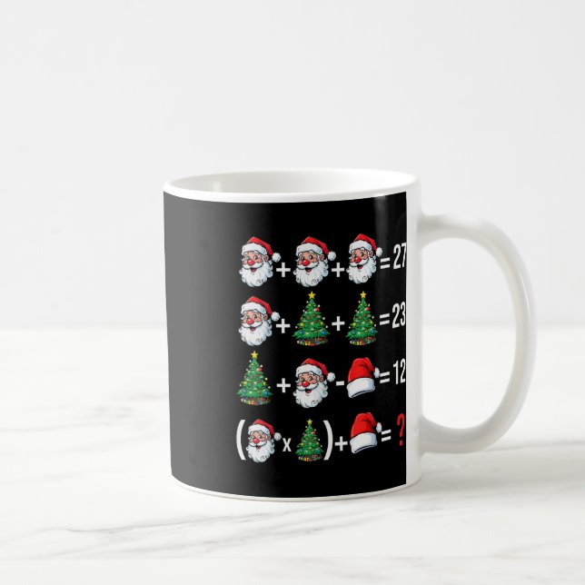 Rolig 67 Meme Santa Matematiklärare Jul Pyjamas  Kaffemugg (Höger)