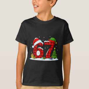 Rolig 67 Meme Sex Sju Jul Buffalo Röd Plaid T Shirt