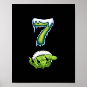 Rolig 67 Meme Sex Sju Skräck Monster Händer Jul Poster