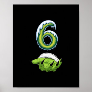 Rolig 67 Meme Sex Sju Skräck Monster Händer Kristu Poster