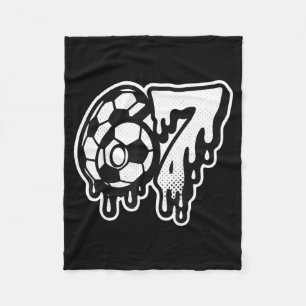 Rolig 67 Meme Slang Fotboll Glass Dropp Sex Sju Fleecefilt