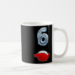 Rolig 67 Memoji Santa Hand Six Ironisk Jul Kupong Kaffemugg