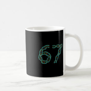 Rolig 67 Nummer Meme Dna-replikation Molekylär Vet Kaffemugg