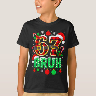 Rolig 67 Sex Sju Bruh Meme Jul Pyjamas Familj T Shirt