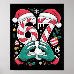 Rolig 67 Sex Sju Fotbollsmålvakt Roligt Meme Ch Poster