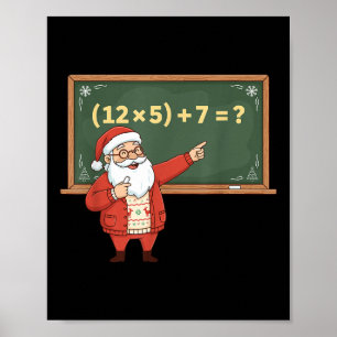 Rolig 67 Sex Sju Matematiklärare Jul Meme Ekv Poster