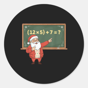 Rolig 67 Sex Sju Matematiklärare Jul Meme Ekv Runt Klistermärke