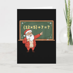 Rolig 67 Sex Sju Matematiklärare Jul Meme Ekvation Kort