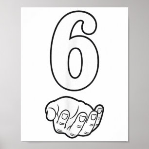 Rolig 67 Sex Sju Meme Handskar Matchande Par Match Poster