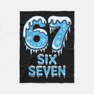 Rolig 67 Sex Sju Meme Is Snö Vinter Jul  Fleecefilt