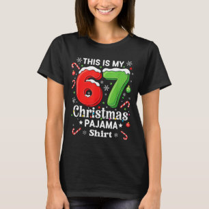 Rolig 67 Sex Sju Meme Jul Pyjamas Tröja Barn