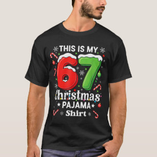 Rolig 67 Sex Sju Meme Jul Pyjamas Tröja Barn