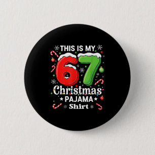 Rolig 67 Sex Sju Meme Jul Pyjamas Tröja Barn Knapp