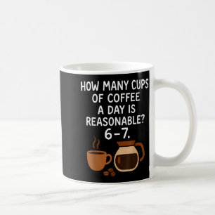 Rolig 67 Sex Sju Meme Kaffe Älskare Lärare Kaffemugg