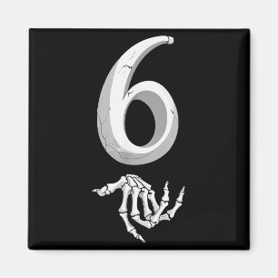 Rolig 67 Sex Sju Meme Par Matchande Halloween Magnet