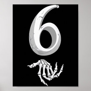 Rolig 67 Sex Sju Meme Par Matchande Halloween Poster
