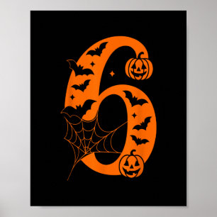Rolig 67 Sex Sju Meme Par Matchande Halloween Poster