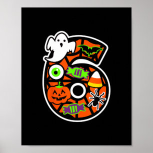 Rolig 67 Sex Sju Meme Par Matchande Halloween Poster
