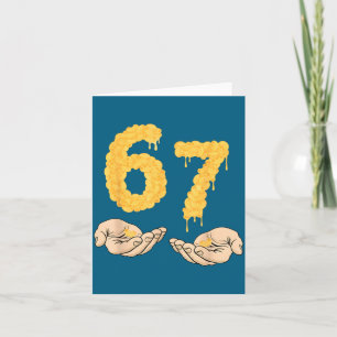 Rolig 67 Six Seven Cheesy Mac & Cheese 6 7 Kid Kort