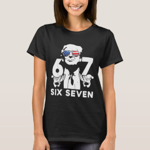 Rolig 67 Six Seven Trump Meme T Shirt