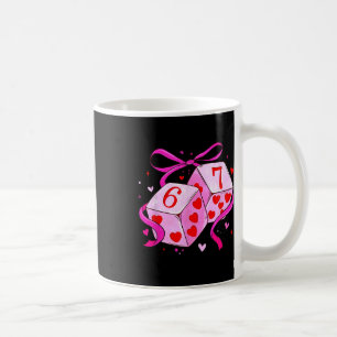 Rolig 67 Tärning Hjarta Sex Sju Meme Slang Par V Kaffemugg