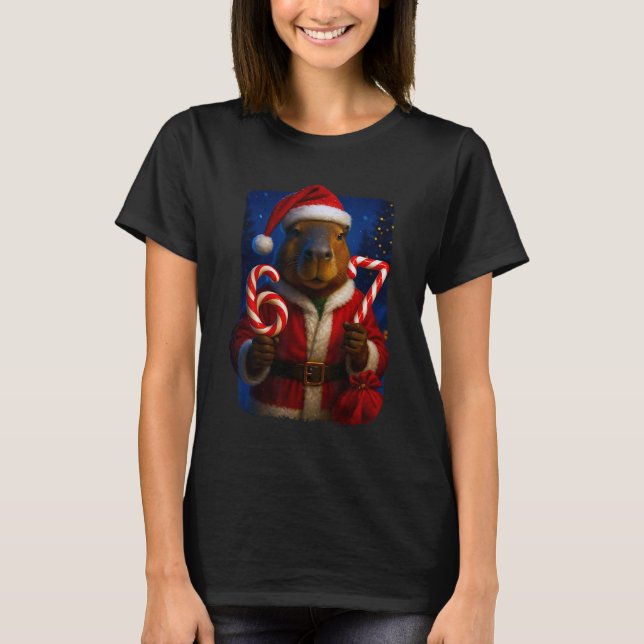 Rolig 67 Tomte Capyra Six Seven Ironisk Jul M T Shirt (Framsida)