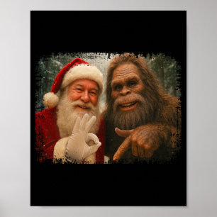 Rolig 67 Tomte Med Bigfoot Sex Sju 6 7 Meme Chr Poster