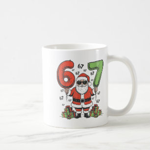 Rolig 67 Tomte Sex Sju Jul 67 Meme Bruh Pojke Kaffemugg