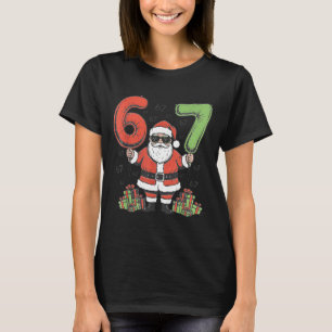 Rolig 67 Tomte Sex Sju Jul 67 Meme Bruh Pojke T Shirt