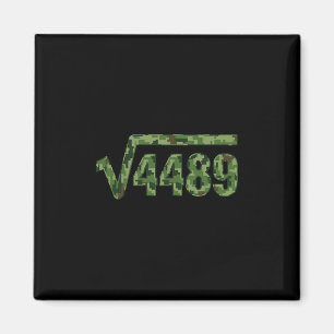 Rolig 67 Trendig kvadratrot 4489 Camouflage T-shir Magnet