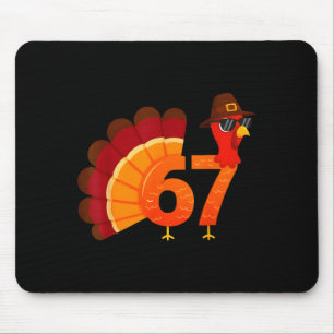 Rolig 67 Turk Meme Thanksgiving Humor Design Män Musmatta