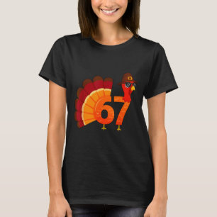 Rolig 67 Turk Meme Thanksgiving Humor Design Män T Shirt