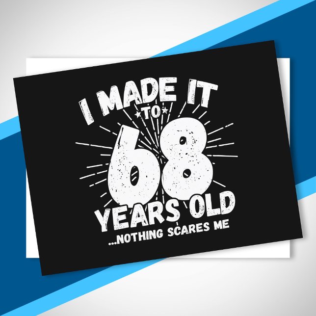 Rolig 68-årsdag Citat Sarcastic 68 år gammal Vykort (Skapare uppladdad)