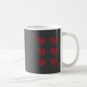 Rolig 6 7 Alla hjärtans dags kärlek hjärta spelkor Kaffemugg