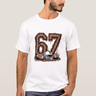 Rolig 6-7 Drip Amerikansk Fotboll 67 Sex Sju Meme T Shirt