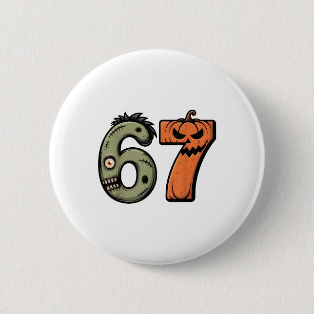 Rolig 6 7 Halloween Kostym Meme 67 Halloween _2  Knapp (Framsida)