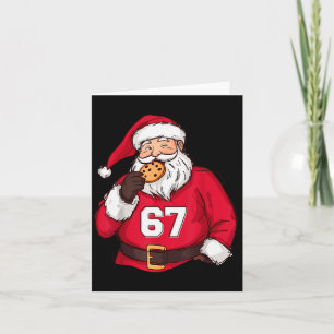 Rolig 6 7 Meme Brainrot Tomte för pojkar barn Kort