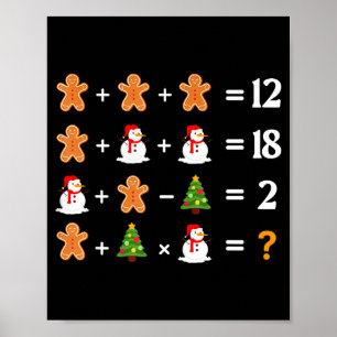 Rolig 6 7 Meme jul Räknelagarnas ordning Matematik Poster