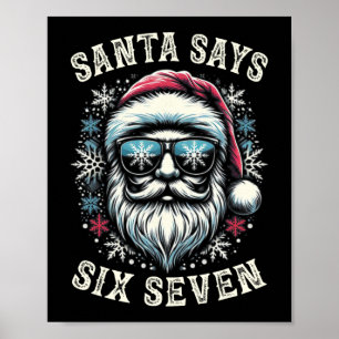 Rolig 6-7 Meme jul tomte sex sju hjärnrot Poster
