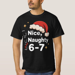 Rolig 6 7 Meme Snäll Elak 67 Jul Hjärnsläpp T Shirt