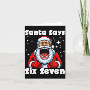 Rolig 6 7 Meme Stor Mun Pojke Tomte Säger Glad Kort