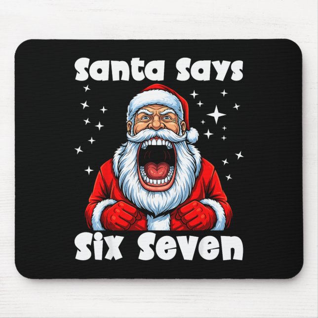 Rolig 6 7 Meme Stor Mun Pojke Tomte Säger Glad Musmatta (Framsidan)