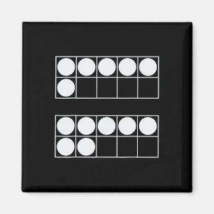 Rolig 6 7 Nummer Matematiklärare Studenter Sex Sju Magnet