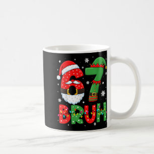 Rolig 6 7 Sex Sju Bruh Meme Jul Tomte Elf  Kaffemugg