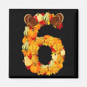Rolig 6 7 Sex Sju Meme Par Thanksgiving Turkiet Magnet