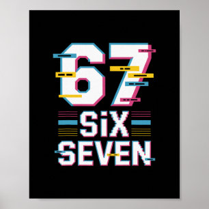 Rolig 6 7 Sex Sju Meme Poster